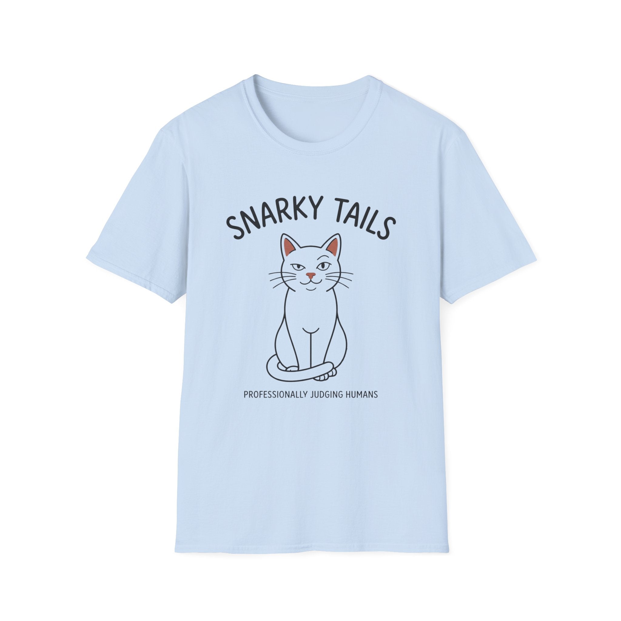 Snarky Tails Judging Cat T-Shirt