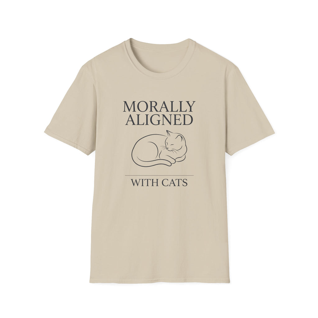 Morally Aligned With Cats T-Shirt