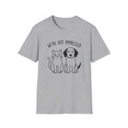 We're Not Impressed Cat and Dog T-Shirt
