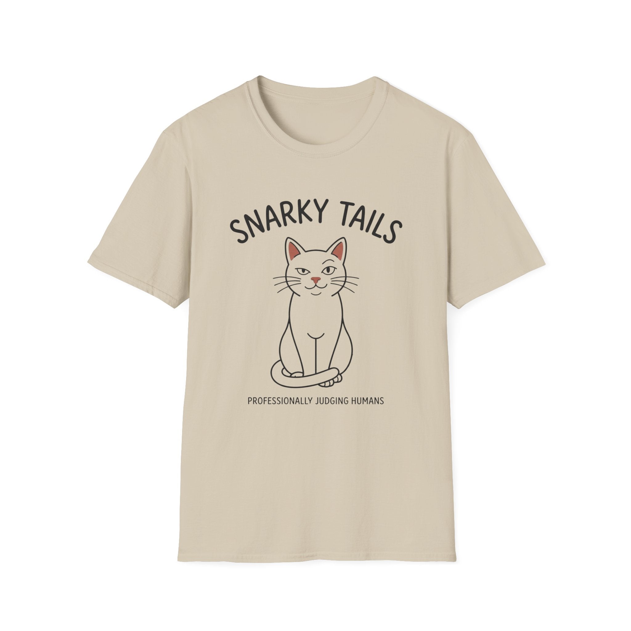 Snarky Tails Judging Cat T-Shirt