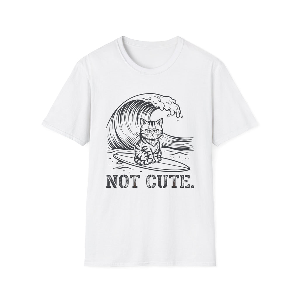 Not Cute Surf Cat T-Shirt