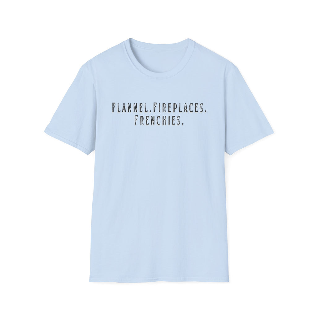 Flannel Frenchies Dog T-Shirt