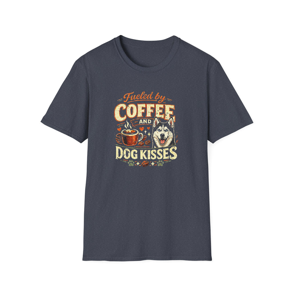 Coffee Kiss Husky Dog T-Shirt