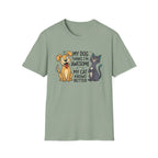 My Dog Thinks I'm Awesome Pet T-Shirt