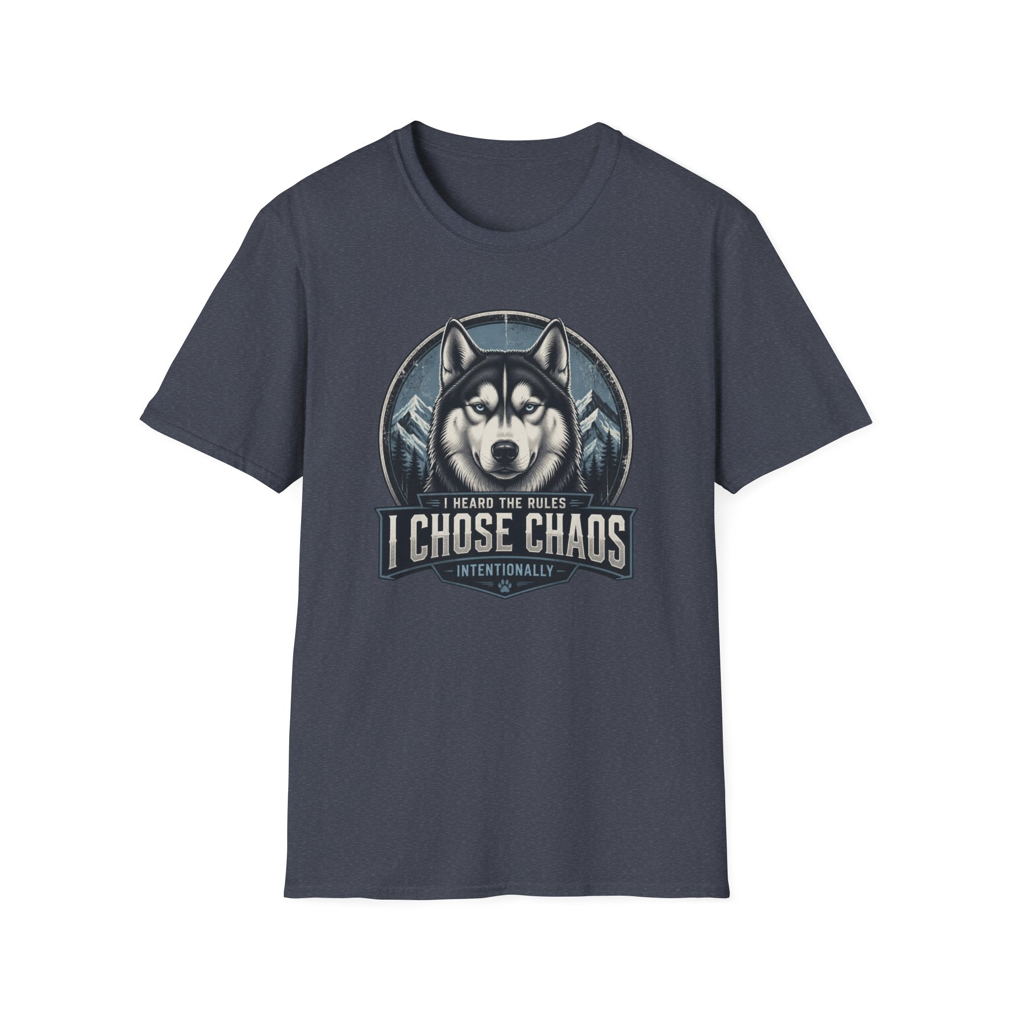 I Chose Chaos Husky Dog T-Shirt