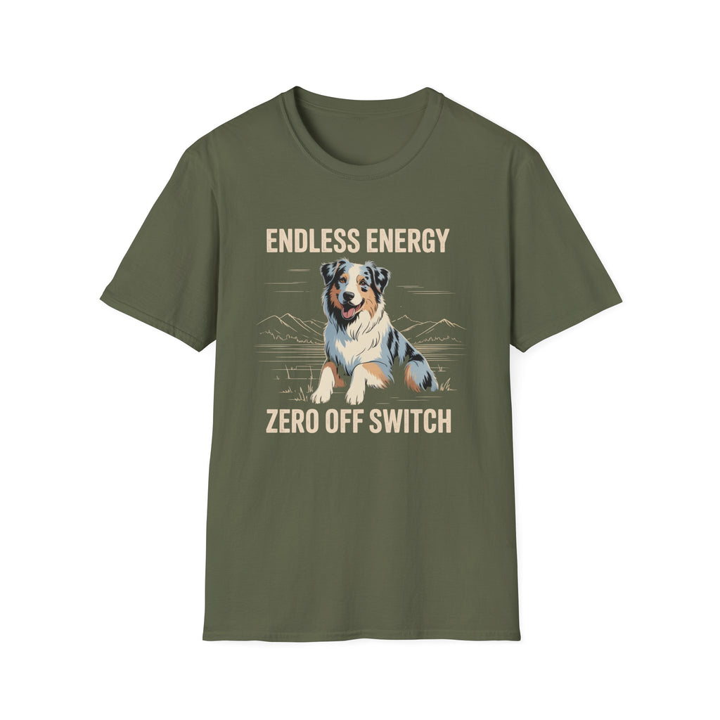 Endless Energy Australian Shepherd Dog T-Shirt