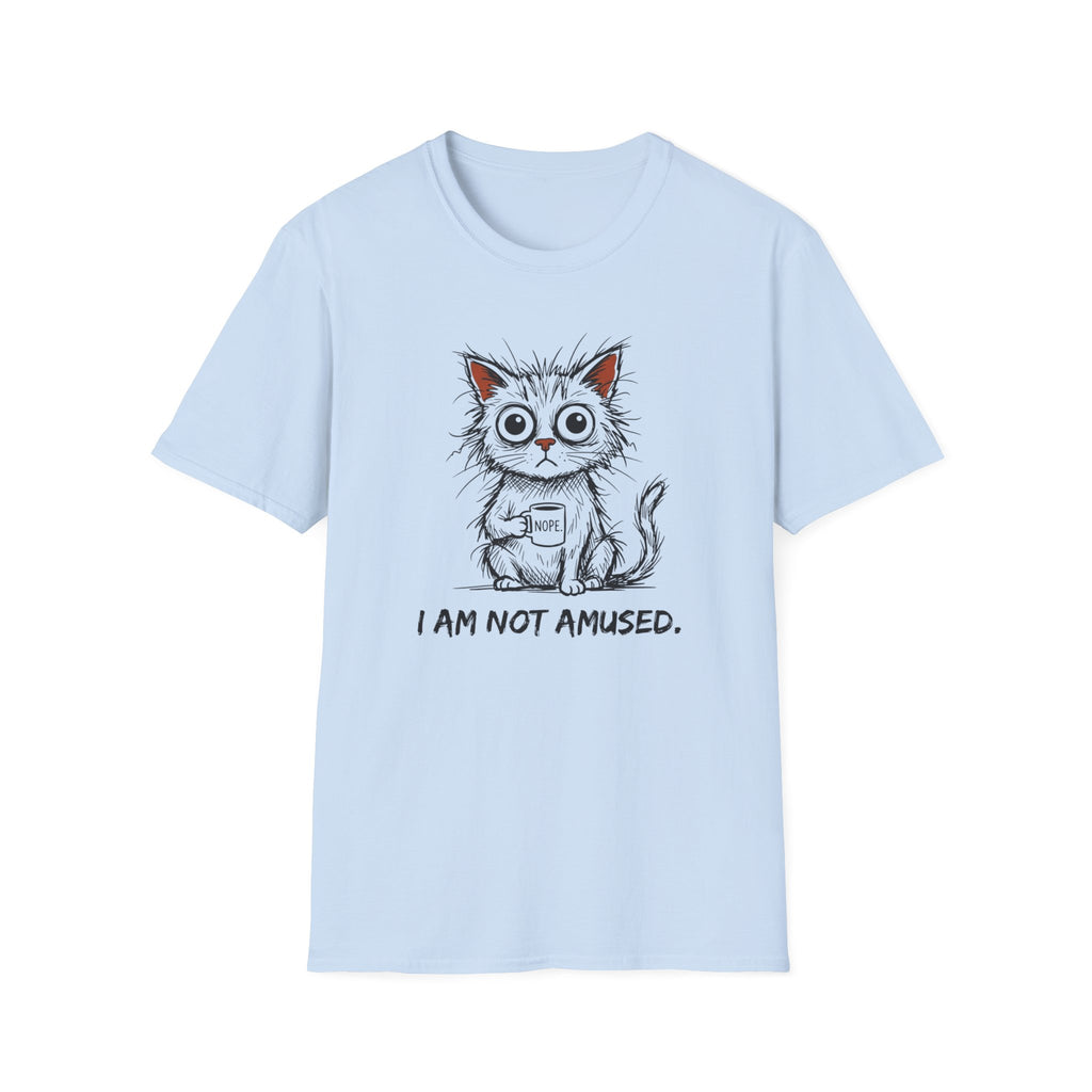 I Am Not Amused Nope Cup Cat T-Shirt