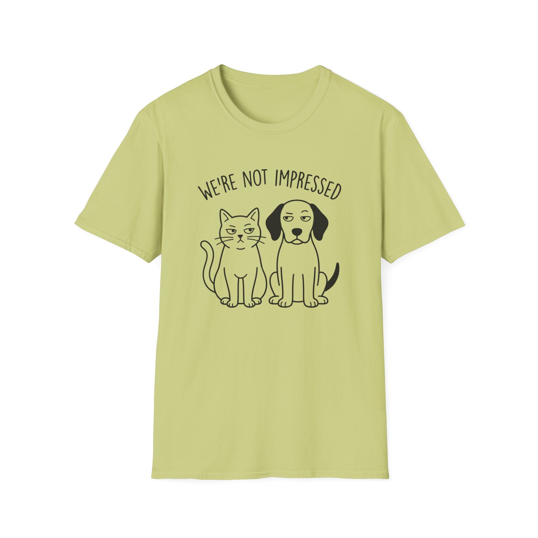 We're Not Impressed Cat and Dog T-Shirt