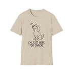 Just Here For The Snacks Dog T-Shirt