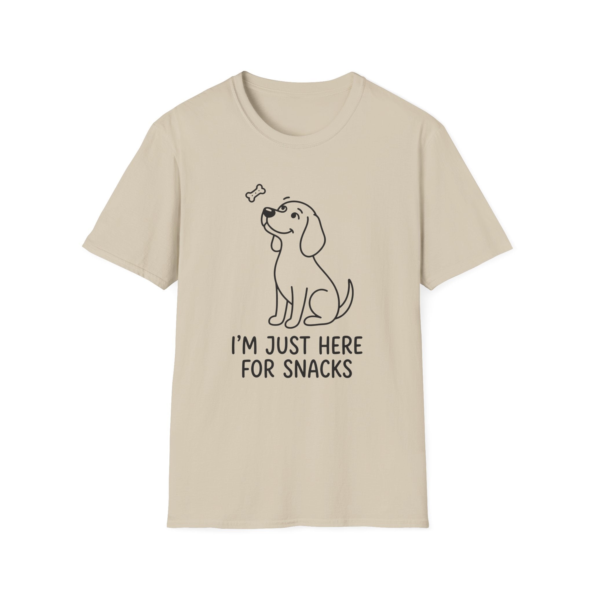 Just Here For The Snacks Dog T-Shirt