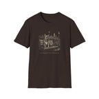 Frenchie On A Park Bench Assessed Dog T-Shirt
