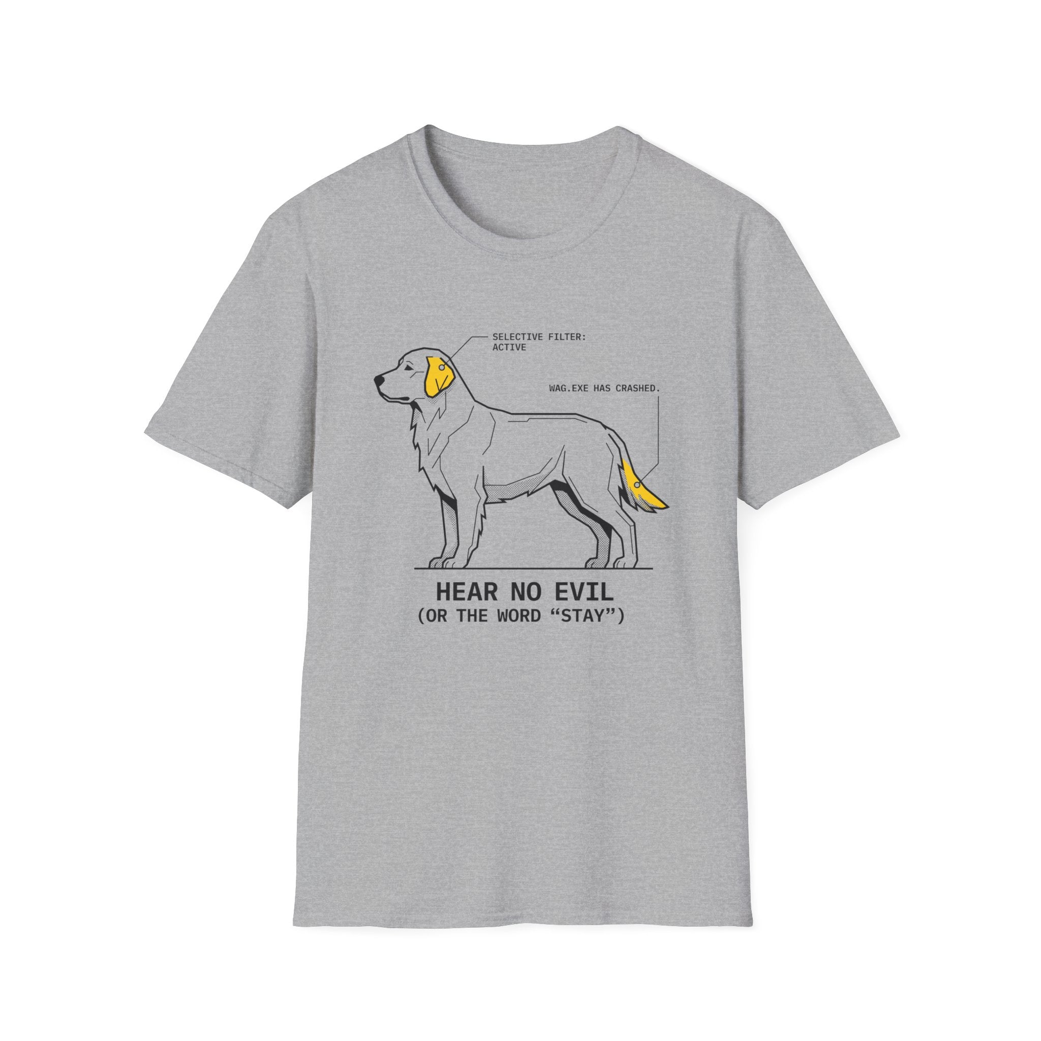 Hear No Evil Dog T-Shirt