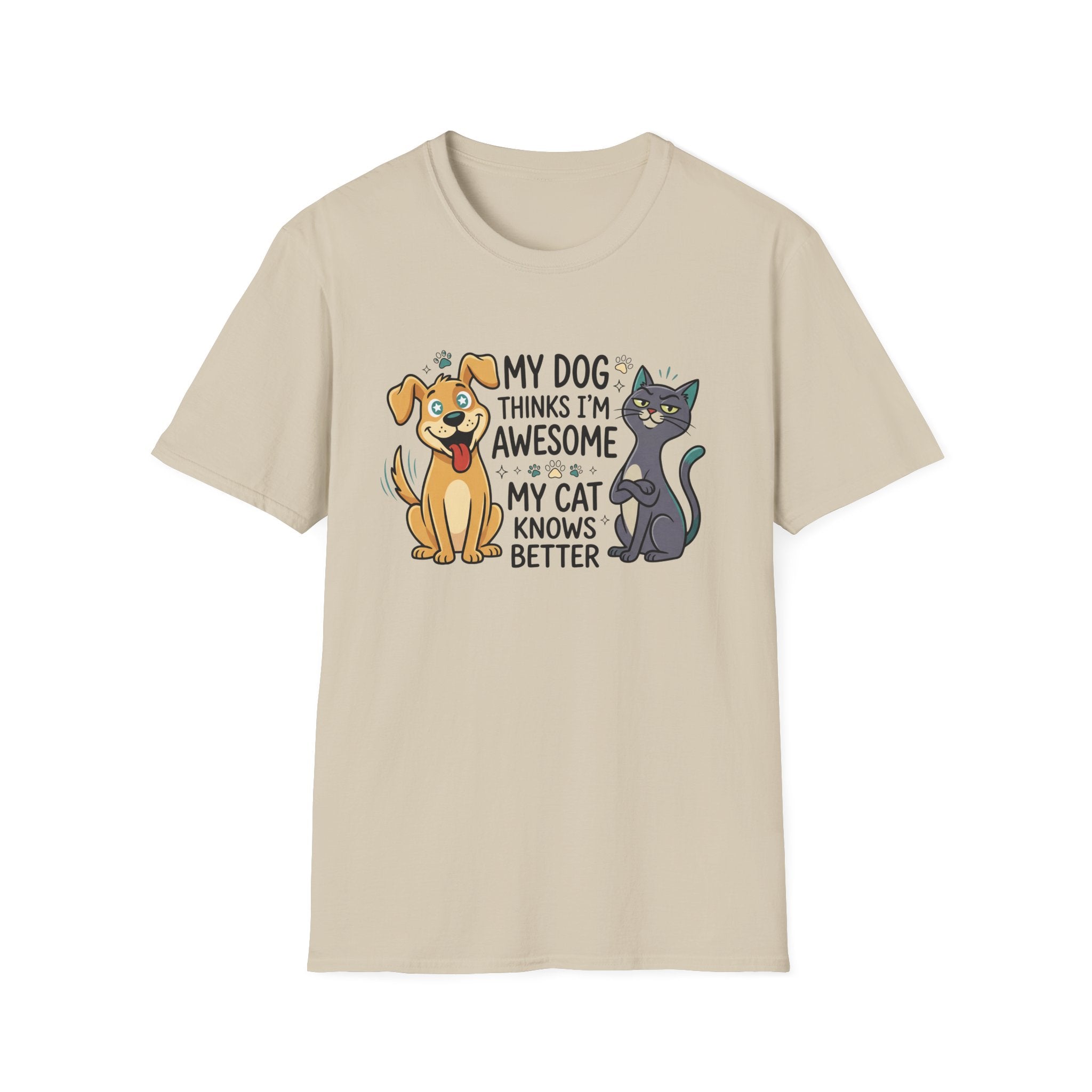 My Dog Thinks I'm Awesome Pet T-Shirt