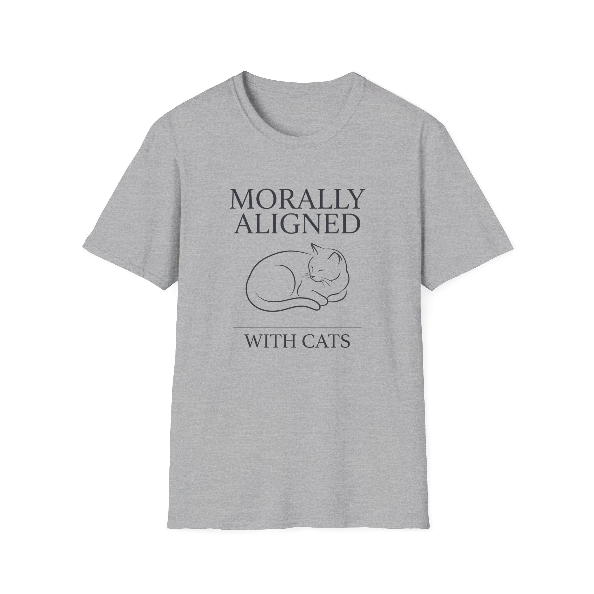 Morally Aligned With Cats T-Shirt