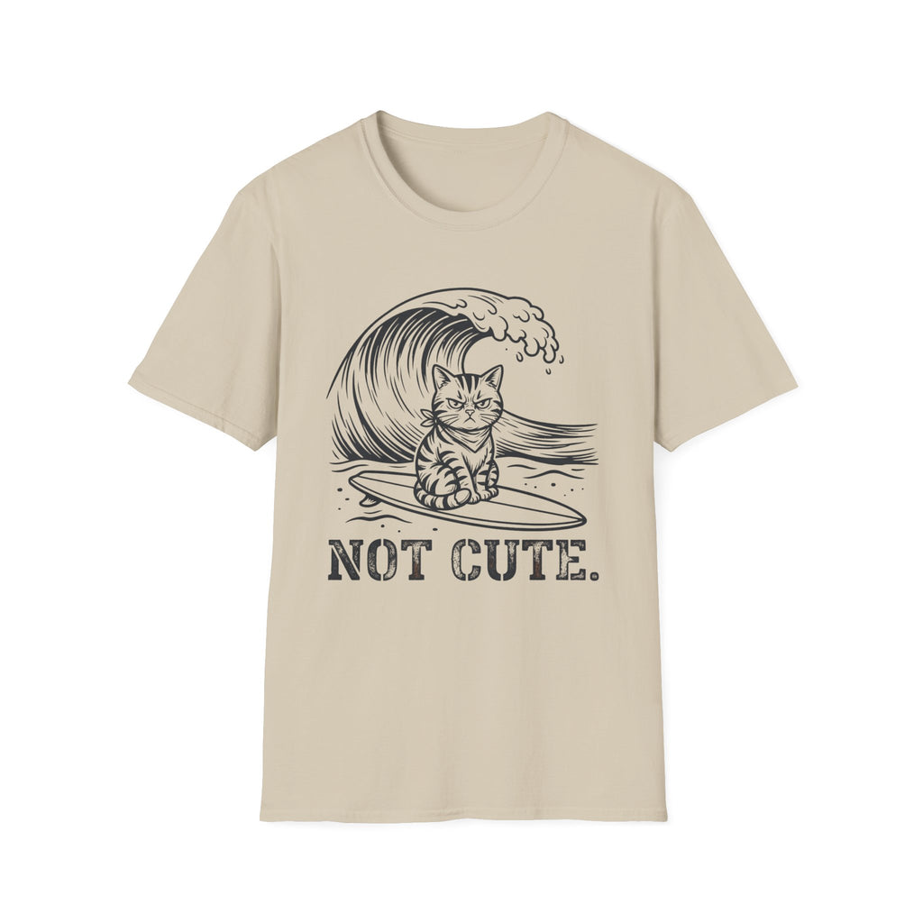 Not Cute Surf Cat T-Shirt