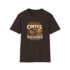 Coffee Kiss Golden Retriever Dog T-Shirt