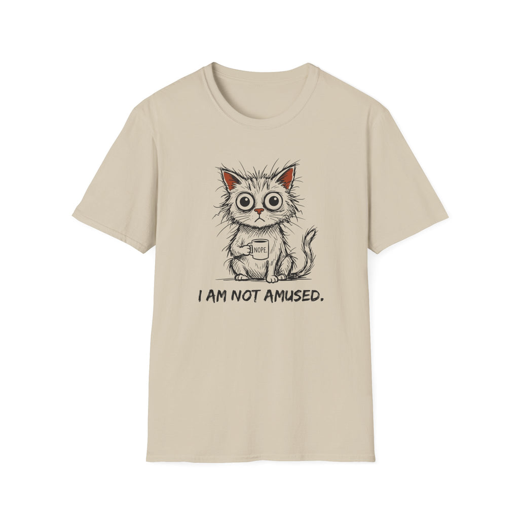 I Am Not Amused Nope Cup Cat T-Shirt