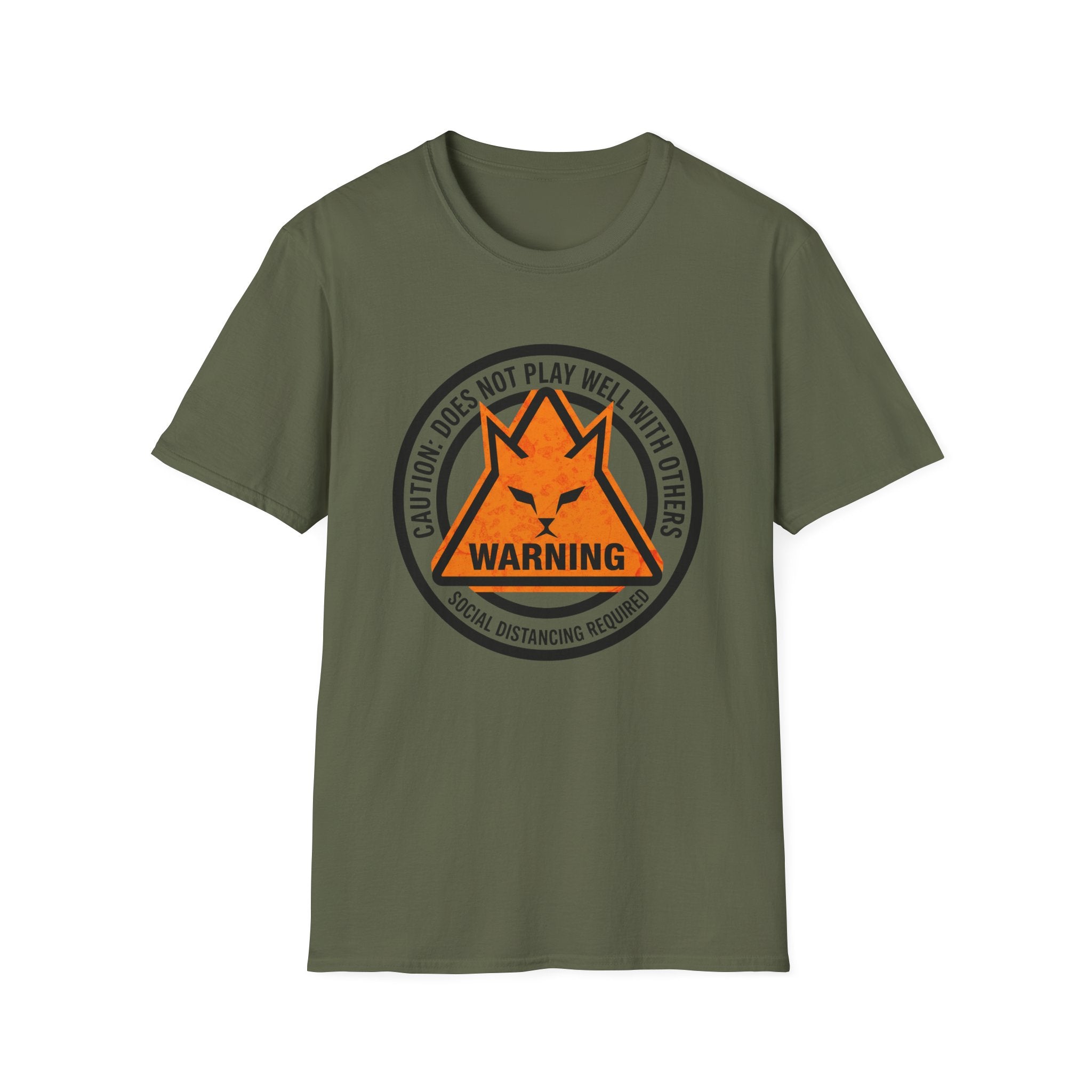Caution Does Not Play Well Cat T-Shirt