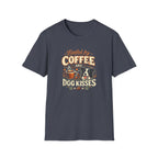 Coffee Kiss Border Collie Dog T-Shirt