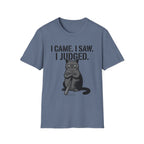 I Came I Saw I Judged Cat T-Shirt