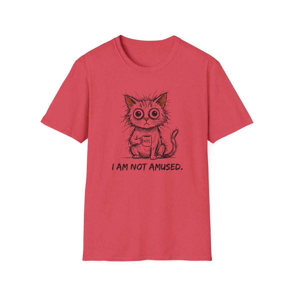 I Am Not Amused Nope Cup Cat T-Shirt
