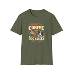 Coffee Kiss Border Collie Dog T-Shirt