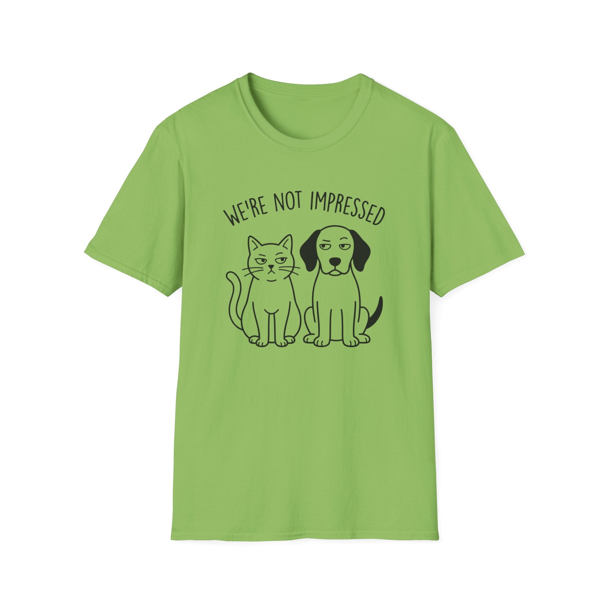 We're Not Impressed Cat and Dog T-Shirt