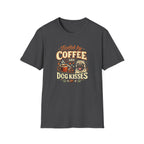 Coffee Kiss Pug Dog T-Shirt