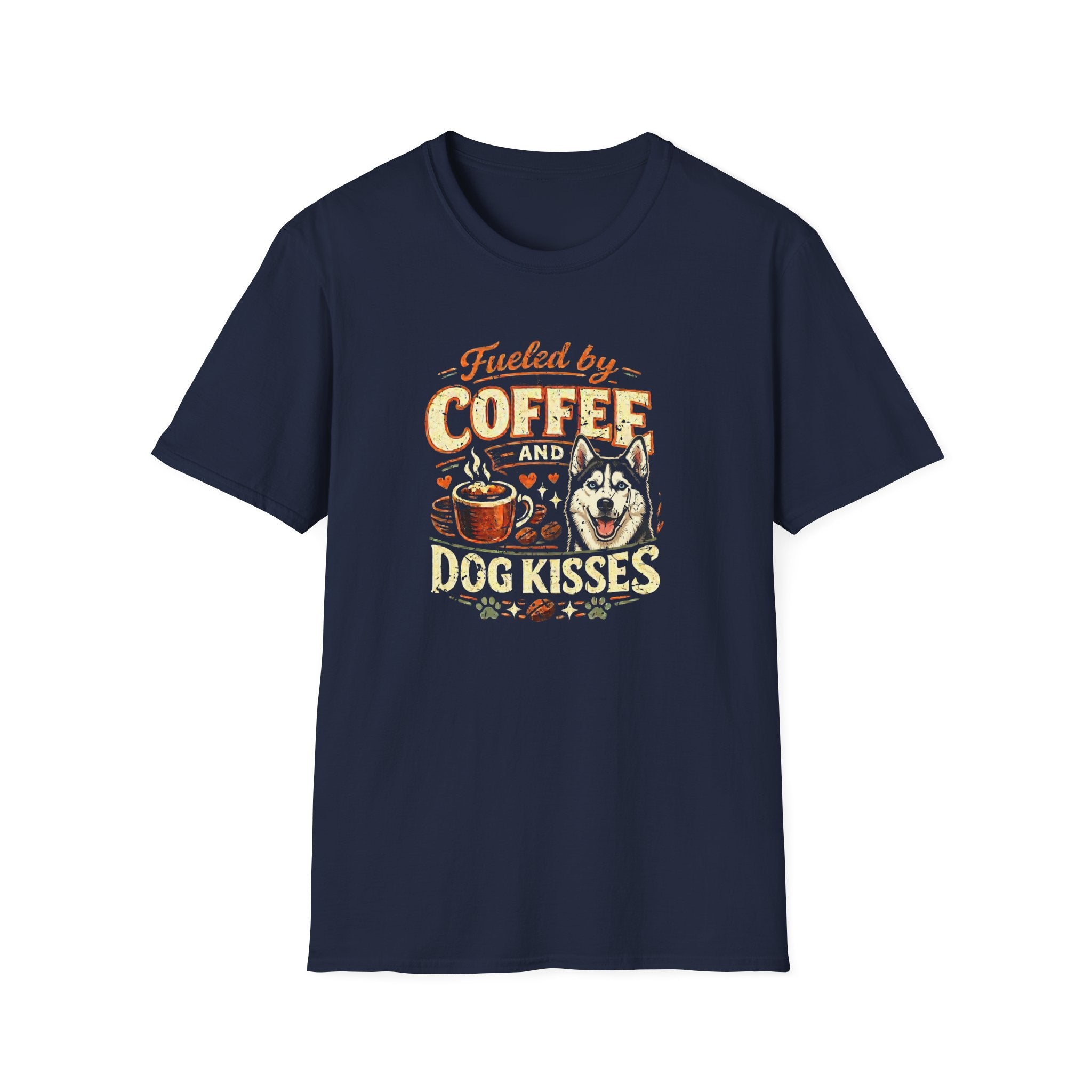 Coffee Kiss Husky Dog T-Shirt