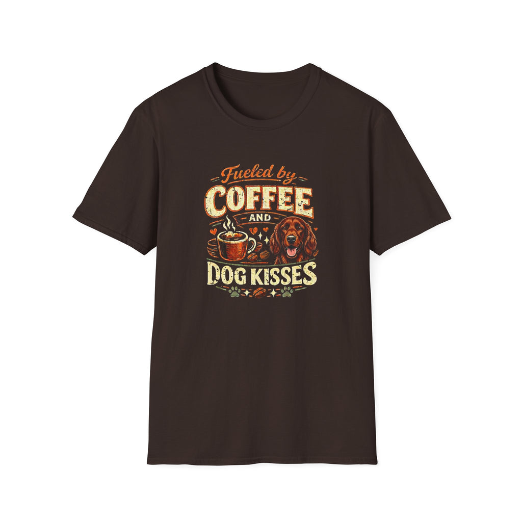 Coffee Kiss Irish Setter Dog T-Shirt