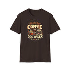 Coffee Kiss Pug Dog T-Shirt