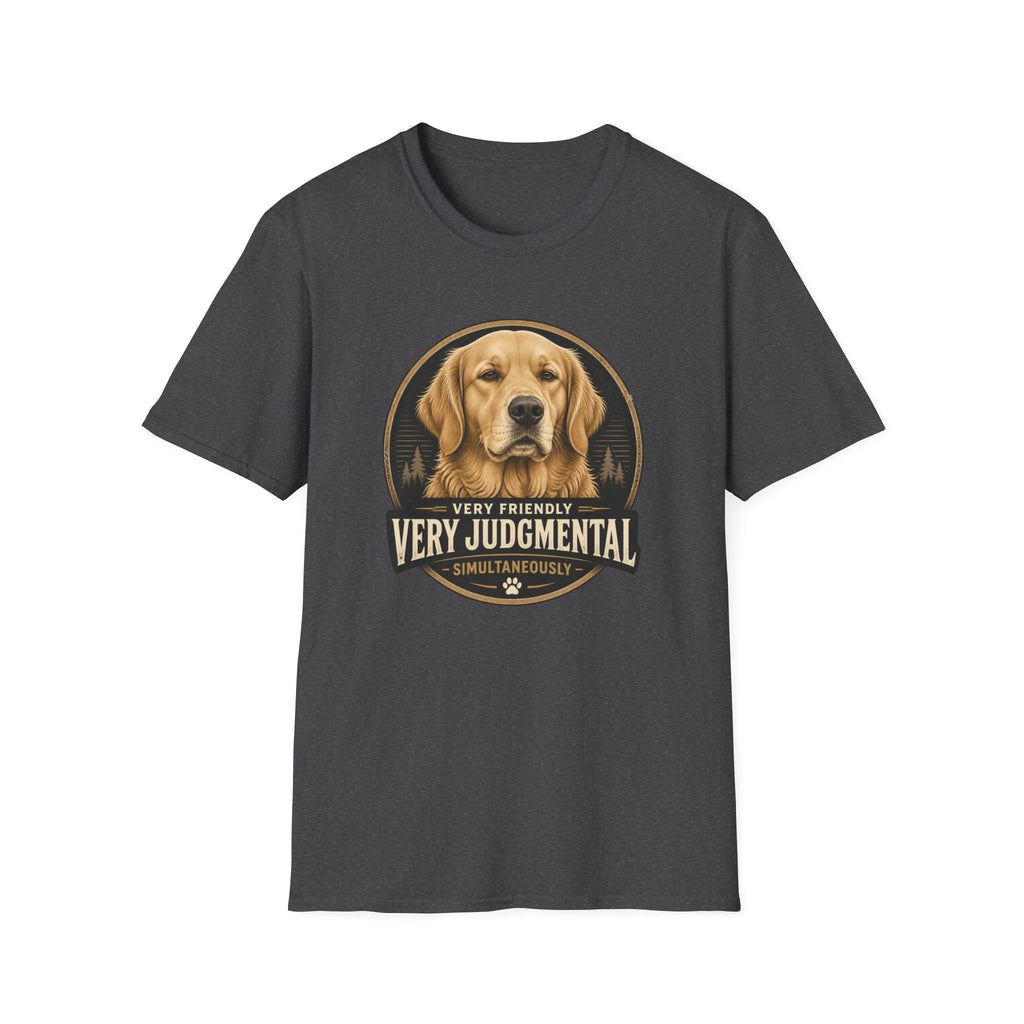 Very Judgmental Golden Retriever Dog T-Shirt