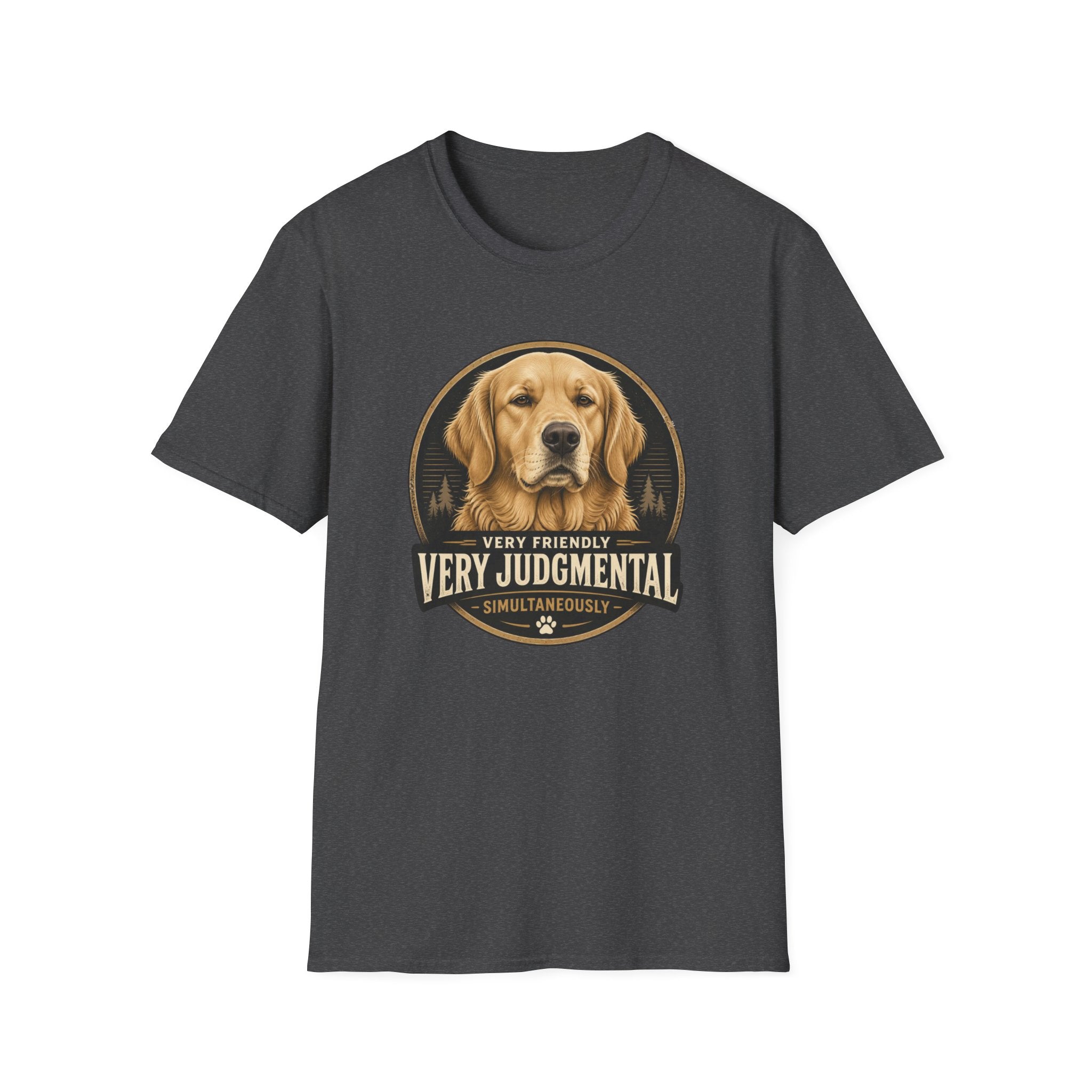 Very Judgmental Golden Retriever Dog T-Shirt
