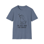 Just Here For The Snacks Dog T-Shirt