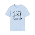 We're Not Impressed Cat and Dog T-Shirt
