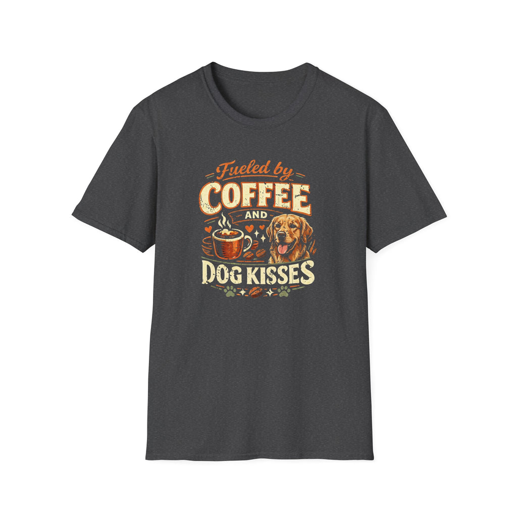 Coffee Kiss Golden Retriever Dog T-Shirt