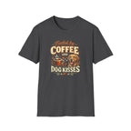 Coffee Kiss Golden Retriever Dog T-Shirt
