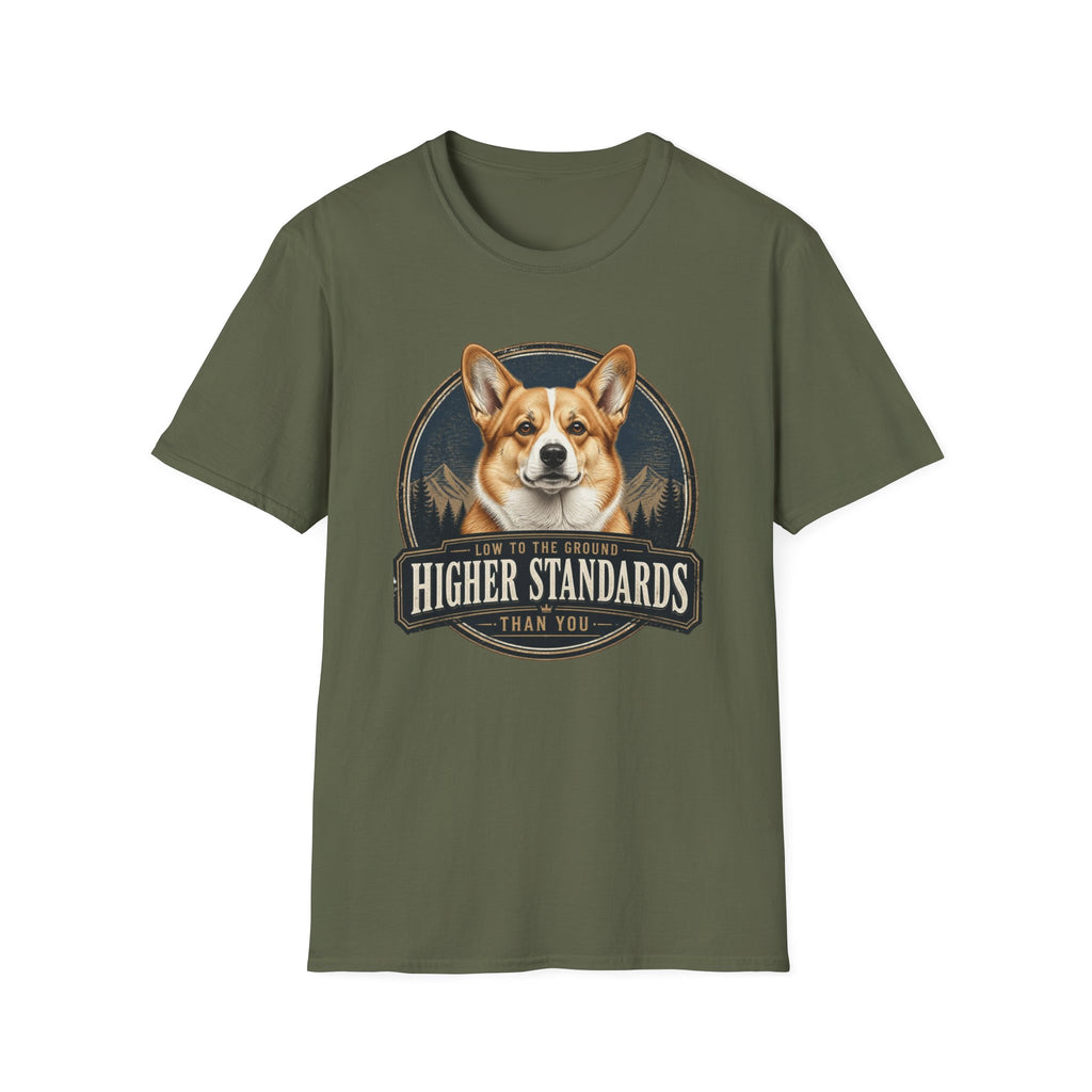 Low To The Ground Corgi Dog T-Shirt