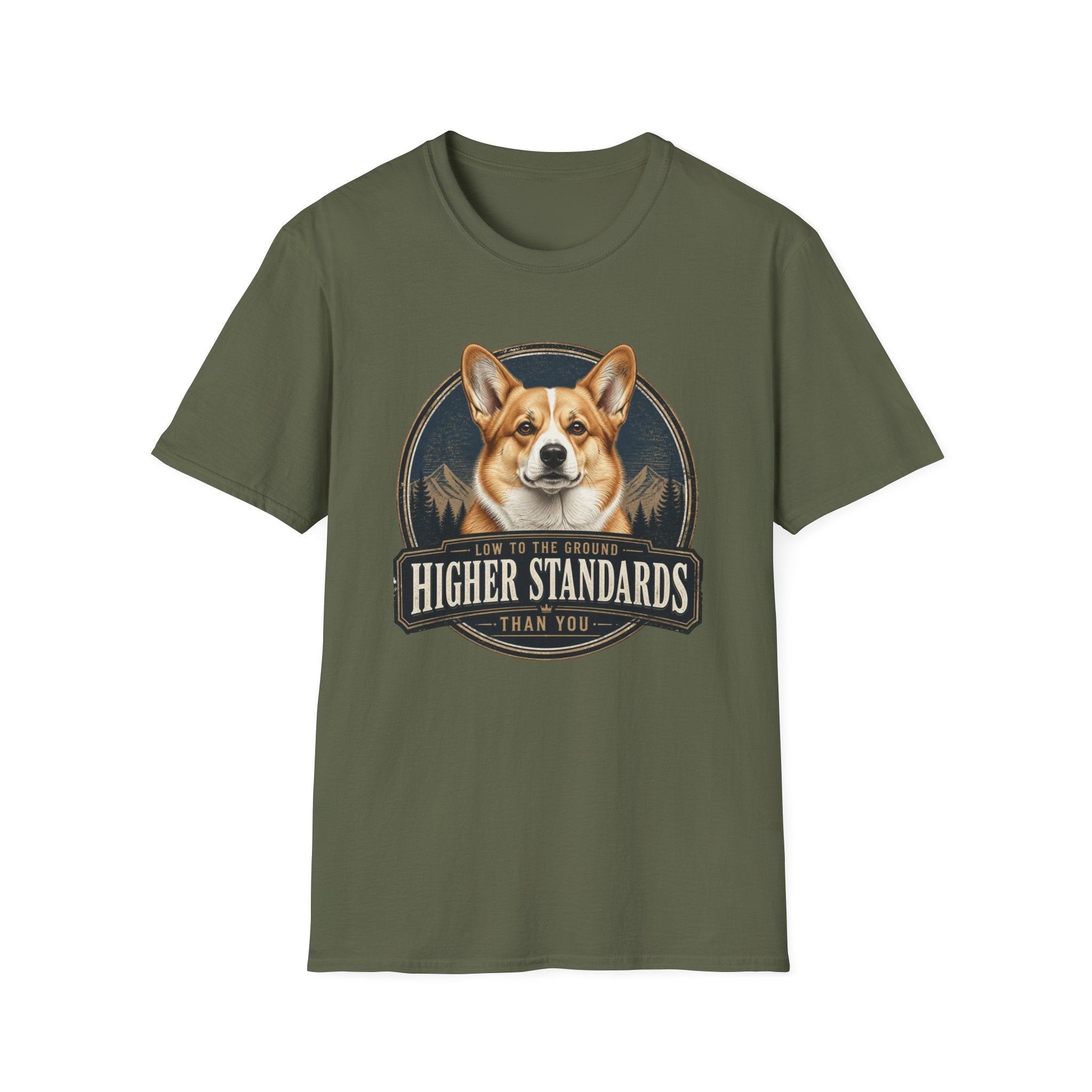 Low To The Ground Corgi Dog T-Shirt