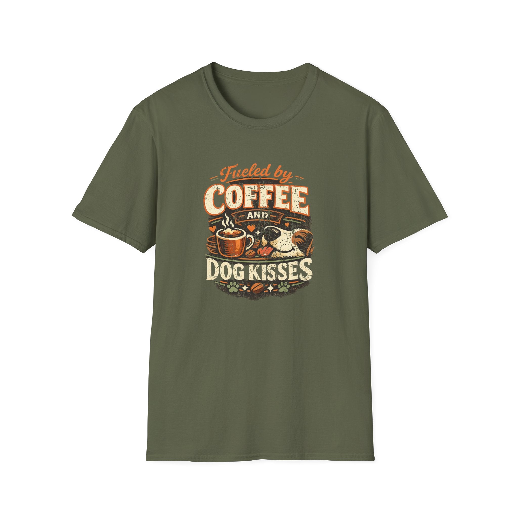 Coffee and Kisses Dog T-Shirt
