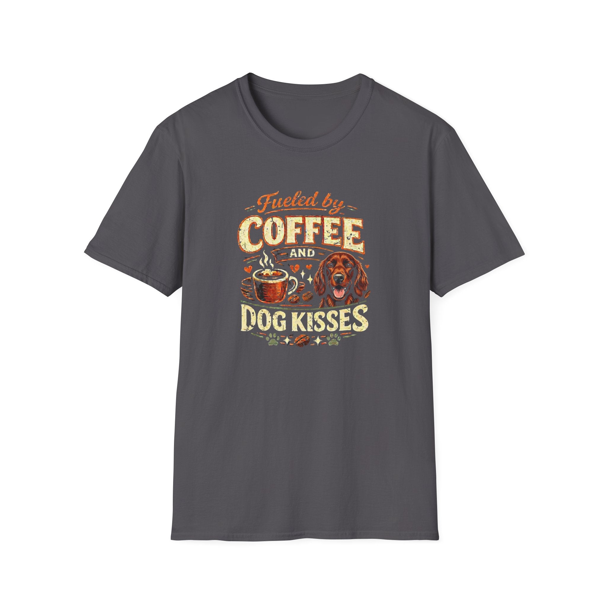 Coffee Kiss Irish Setter Dog T-Shirt