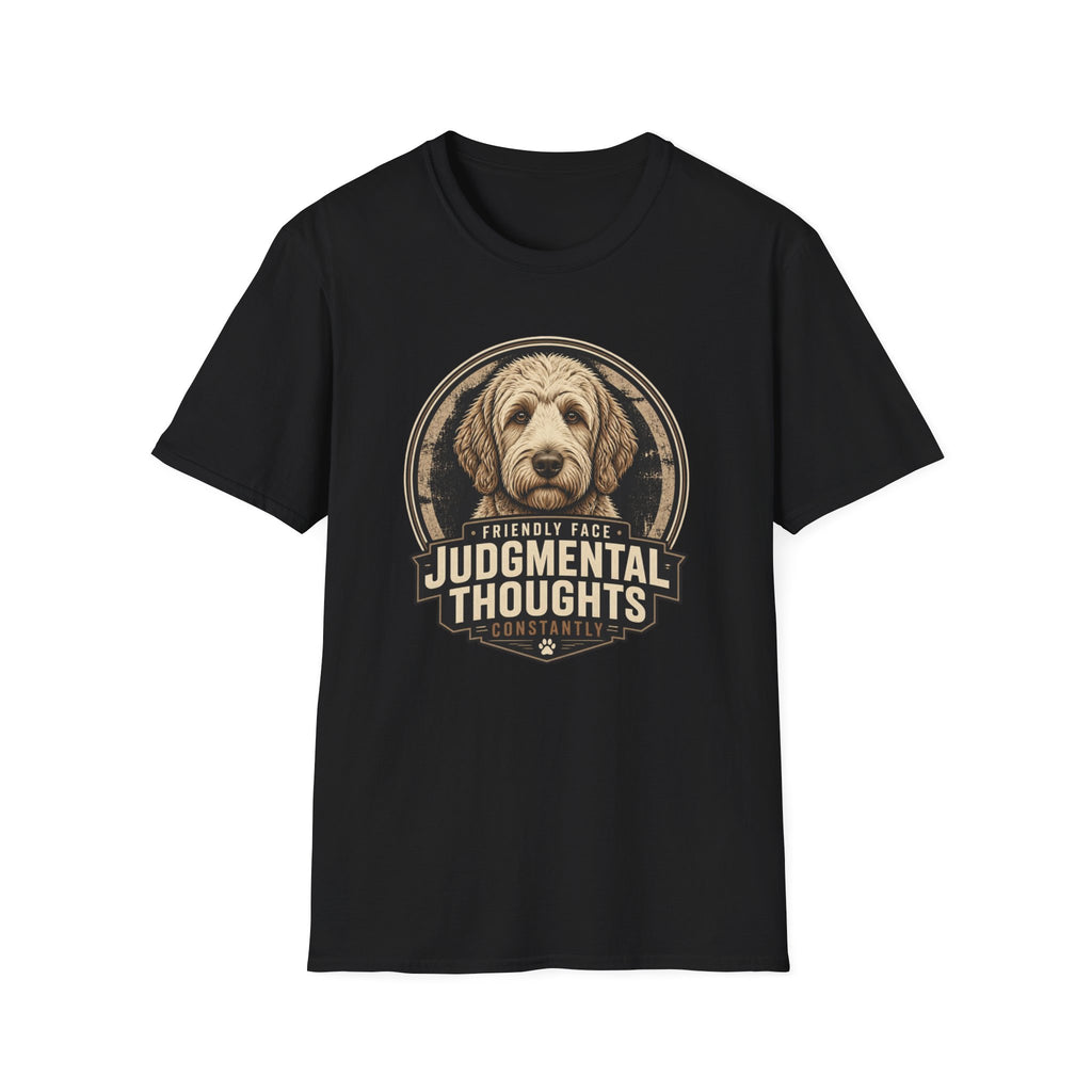 Judgmental Thoughts Labradoodle Dog T-Shirt